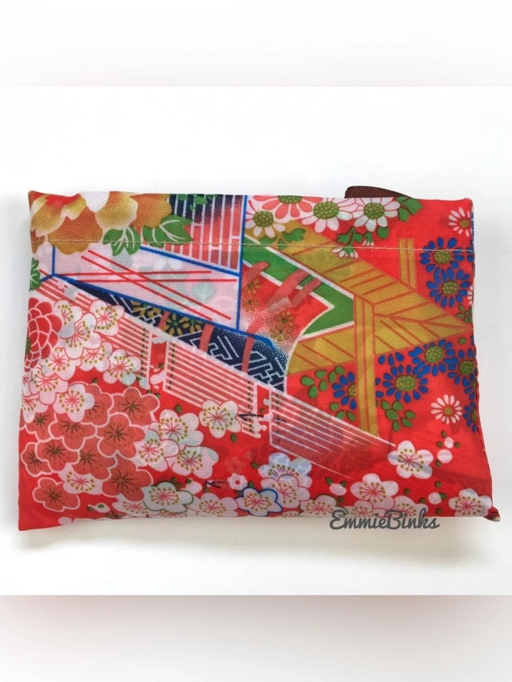 New Asian Inspired Art Print Reusable Shopping Tote - Errand Bag  / Gym Bag